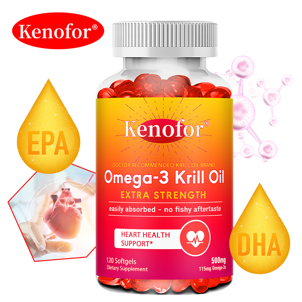 Krill Oil Supplement - Minyak Krill Antartika 500mg Suplemen Asam