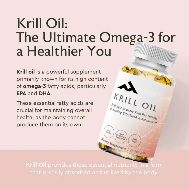 Minyak Krill Antartika 500mg S - Krill Oil Supplement ulasan dan harga