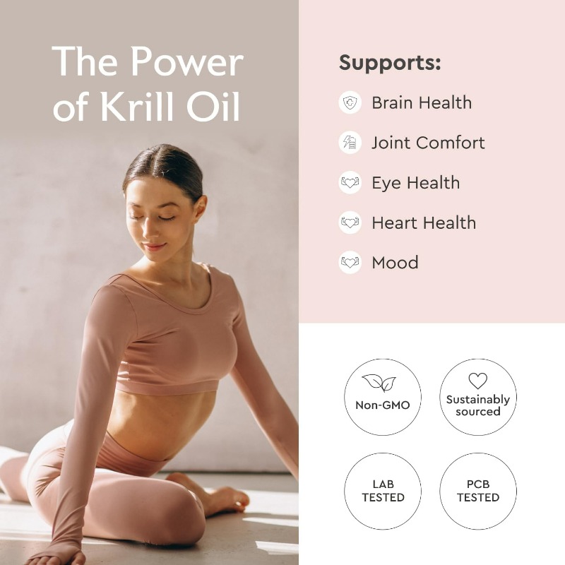 Minyak Krill Antartika 500mg S - Krill Oil Supplement ulasan dan harga