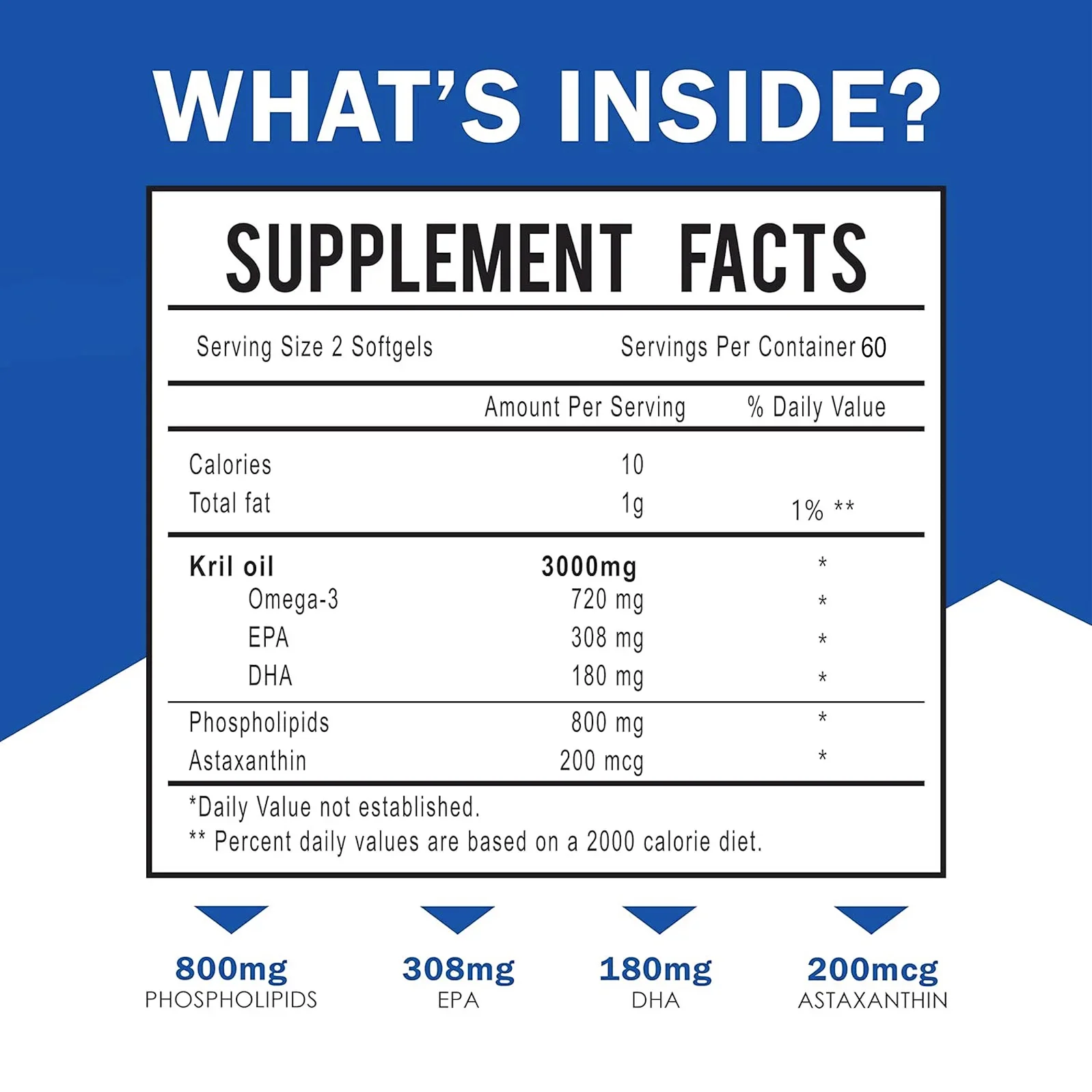 Minyak Krill Antartika 3000mg- - Krill Oil Supplement ulasan dan harga