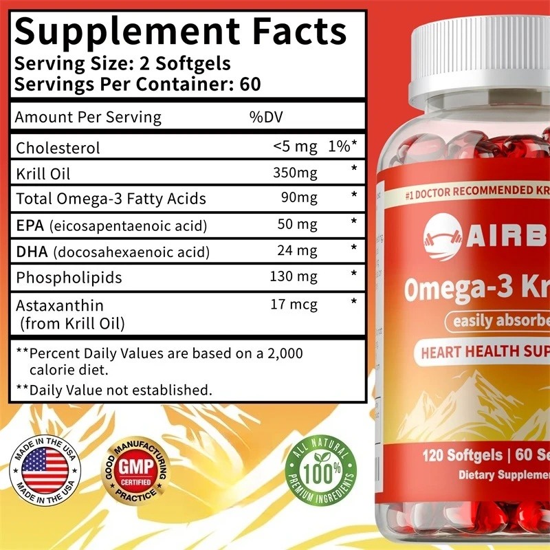 Minyak Krill Omega-3 dengan EP - Krill Oil Supplement ulasan dan harga