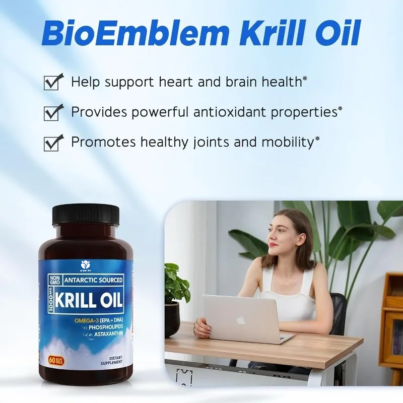 Suplemen minyak krill Antartik - Krill Oil Supplement ulasan dan harga